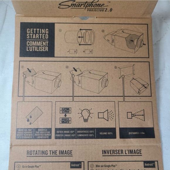 🎥NEW SMARTPHONE PROJECTOR 2.0 MOBILE PHONE HOME THEATER CINEMA - Picture 4 of 4